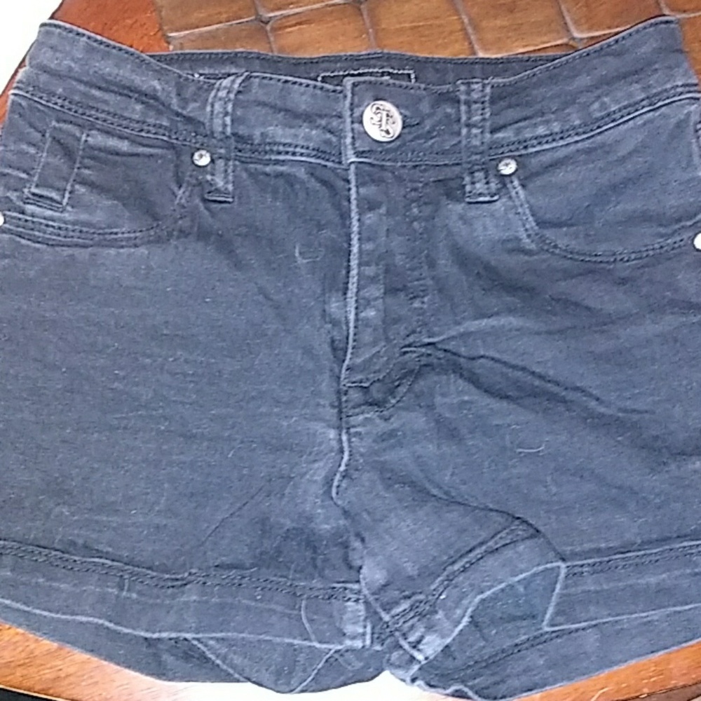 Black high waist shorts